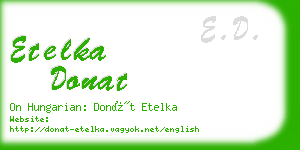 etelka donat business card